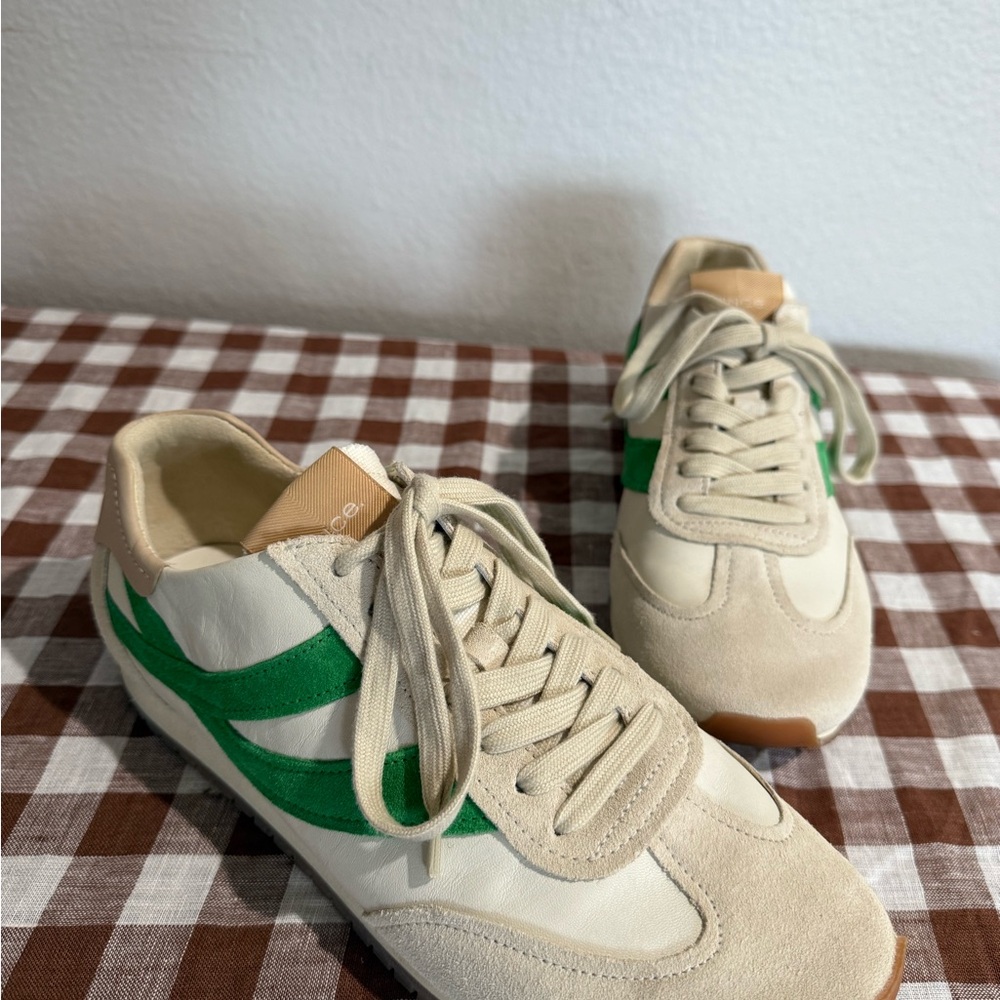 Vince Oasis Runner Sneaker Milk / Emerald size 8